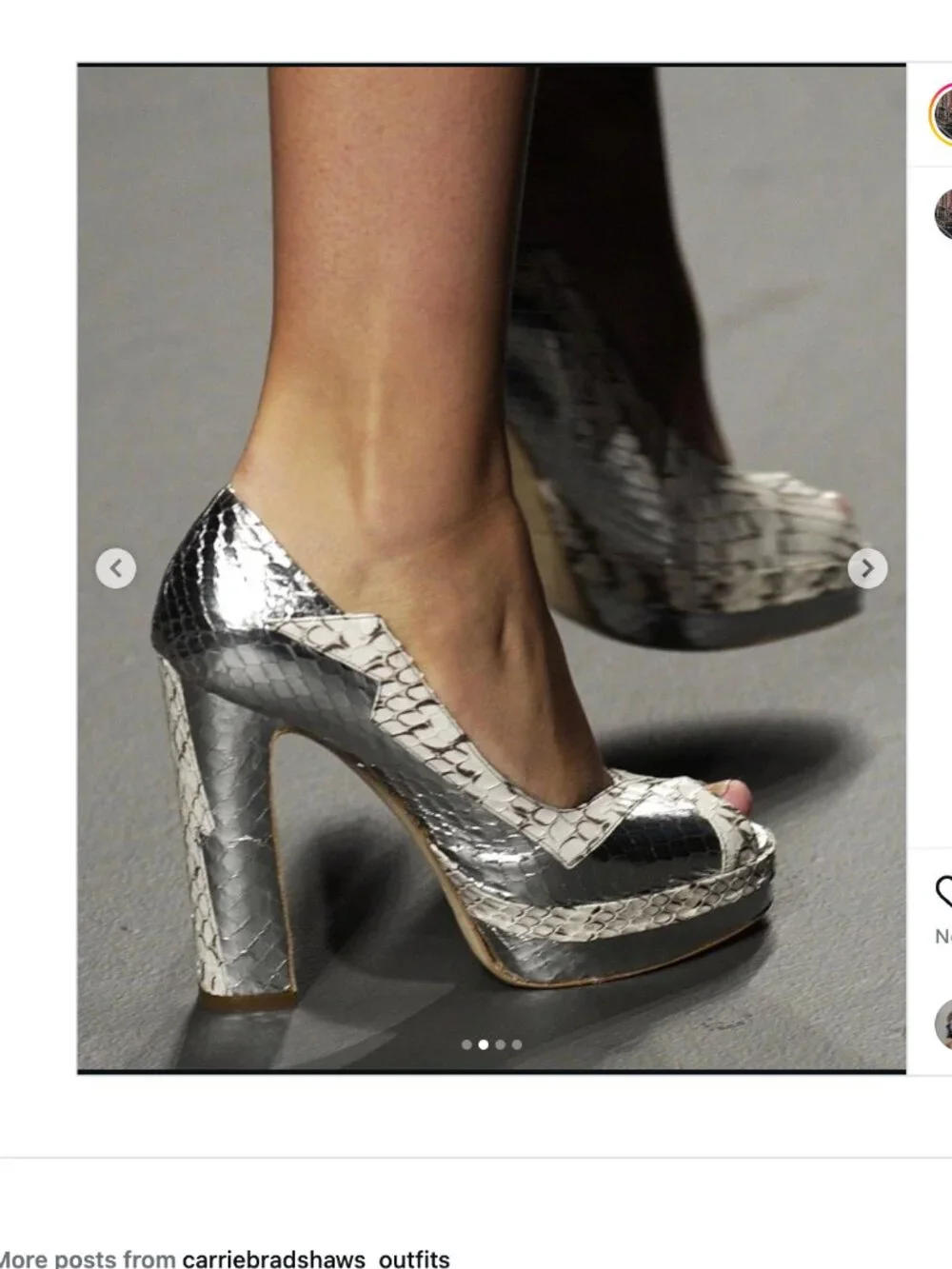 *VINTAGE* MIU MIU PYTHON PLATFORM HEELS - SIZE 36.5 - SEX & THE CITY